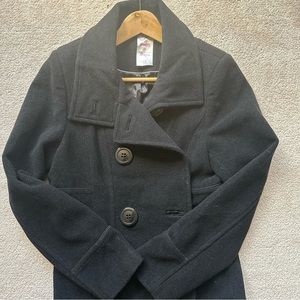 Groggy 50% Wool Black Coat -> Groggy 50% wool black coat